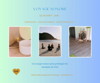 voyage sonore du 26 août 2025